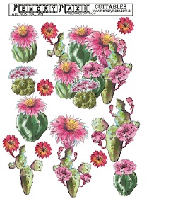 Succulents,cactus Floral,for 3d. Cards, Journals, and scrapbooks